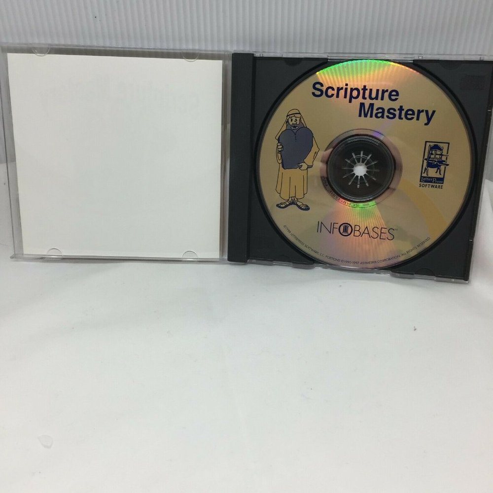 CD-ROM Scripture Mastery Info Bases Visualize 100 Key Scriptures Fun Learning - Picture 2 of 3